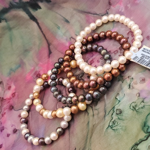 Macy's Jewelry - BRIDGE CULTURED PEARL BRACELET,  PEARL, 5PC, 7MM, STRECH SET